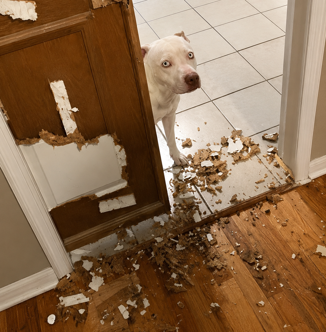Cachorro demonstrando: Ansiedade de Separação