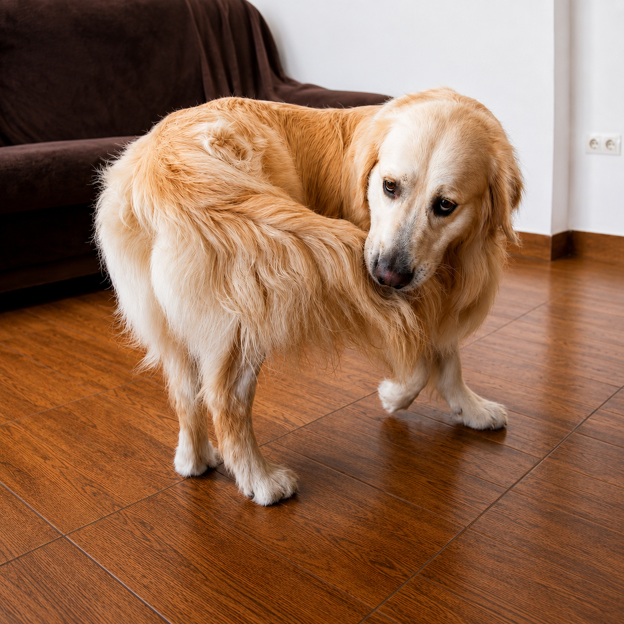 Cachorro demonstrando: Hiperatividade
